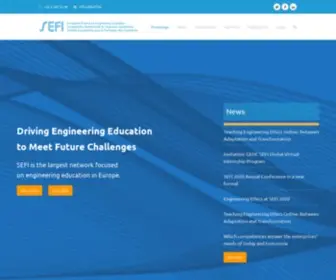 Sefi.be(European Society for Engineering Education) Screenshot