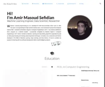 Sefidian.com(Amir masoud sefidian) Screenshot