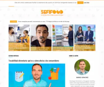 Sefifood.es(Portal de Divulgación sobre Alimentación) Screenshot