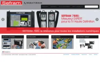 Sefram.fr(Page d'accueil) Screenshot