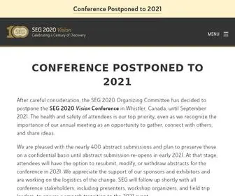 Seg2020.org(SEG 2020 Vision) Screenshot