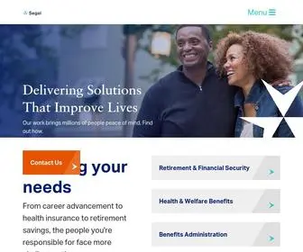 Segalco.com(Delivering Solutions That Improve Lives) Screenshot