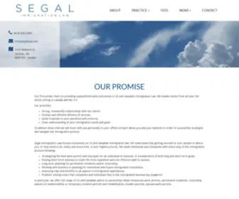 Segalilaw.com(Segal Immigration Law) Screenshot