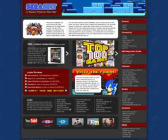 Segamastersystem.com(A Sega Master System fan site) Screenshot