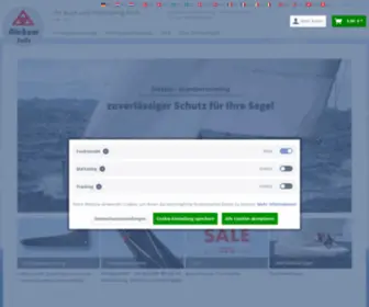 Segelboot-Persenning.de(Diekow Segelpersenninge Rollfockpersenninge Baumpersenninnge) Screenshot