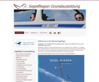 Segelfliegengrundausbildung.de(Grundausbildung) Screenshot