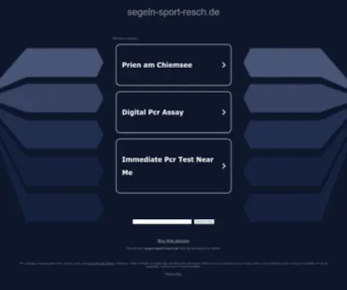 Segeln-Sport-Resch.de(Segeln Sport Resch) Screenshot