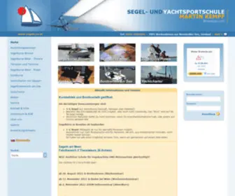 Segeln.co.at(Segelschule & Yachtsport Martin Kempf) Screenshot