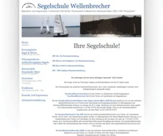 Segelschule-Wellenbrecher.de(Segelschule Bootsverleih Steinhuder Meer SBF Binnen See SKS SRC) Screenshot