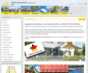 Segeltuch-Shop.de(Ist die online) Screenshot