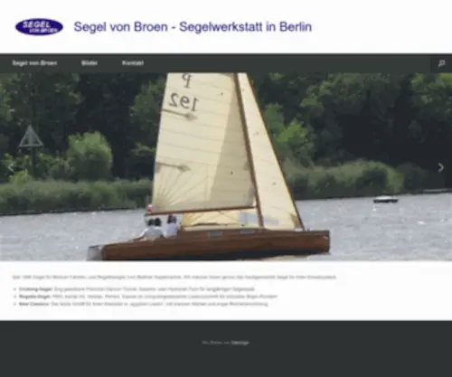 Segelvonbroen.com(Segelwerkstatt in Berlin) Screenshot