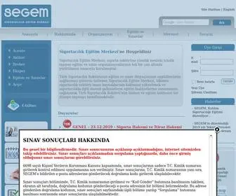 Segem.org.tr(Sigortacılık Eğitim Merkezi) Screenshot