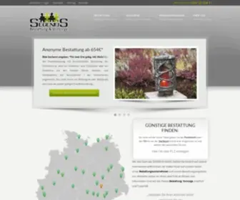 Segenius.de(Bestattung und Vorsorge) Screenshot