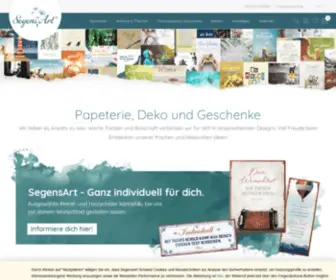 Segensart.ch(Christliche Postkarten) Screenshot