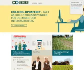 Seges.dk(Vi skaber fremtidens landbrugs) Screenshot