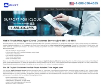 Segett.com(Icloud Customer Service) Screenshot