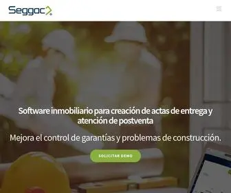 Seggac.com(Toma el control desde las preinspecciones hasta la postventa inmobiliaria) Screenshot