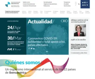 Segib.org(Secretaría General Iberoamericana) Screenshot