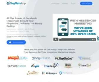 Segmateapp.com(Build Your Own Facebook Messenger Bot) Screenshot