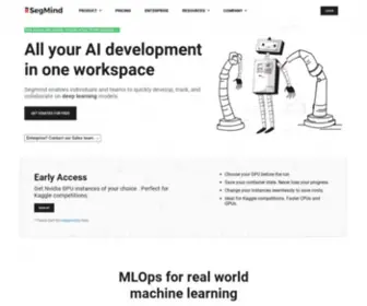 Segmind.com(Effortless MLOps) Screenshot