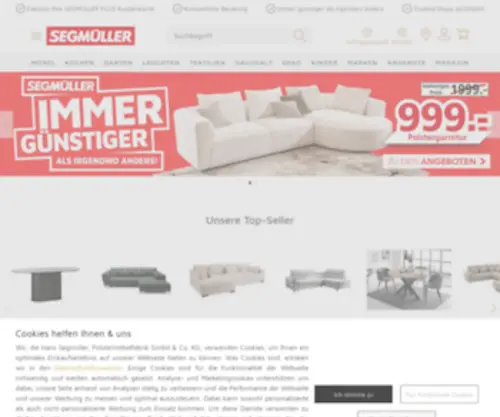 Segmueller.de(Alles fürs Einrichten ✓ Tiefpreis) Screenshot
