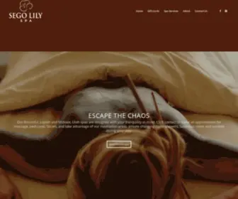 Segolilyspa.com(Utah Spa for Massage) Screenshot