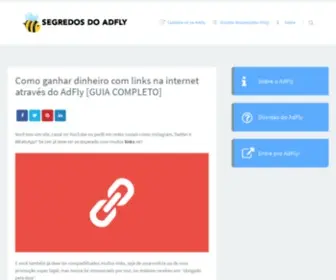 Segredosdoadfly.com.br(Como ganhar dinheiro com links na internet através do Adfly) Screenshot