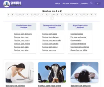 Segredosdosonho.com.br(Descubra os significados dos sonhos) Screenshot