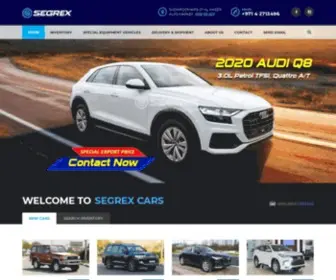 Segrex.com(We export new cars from Dubai to the world) Screenshot