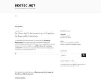 Segtec.net(Otro sitio realizado con WordPress) Screenshot