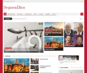 Segueadica.com.br(Segue a Dica) Screenshot