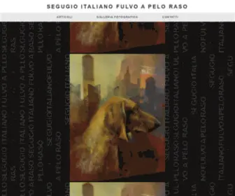 Segugioitalianofulvopeloraso.com(SEGUGIO ITALIANO FULVO A PELO RASO) Screenshot