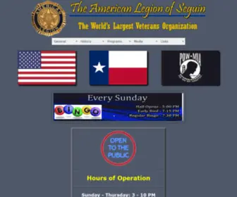 Seguinlegion.org(Seguin American Legion) Screenshot