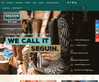 Seguintexas.gov(City of Seguin) Screenshot