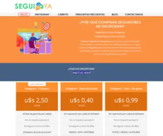 Seguiya.com(Comprar seguidores para instagram) Screenshot