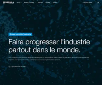 Segula.fr(Découvrez SEGULA Technologies leader mondial de l’ingénierie) Screenshot
