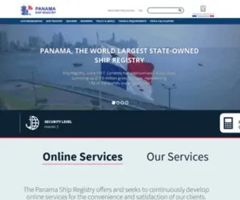 Segumar.com(Panama Ship Registry) Screenshot