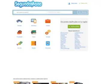 Segundamano.com.ar(Segunda mano es el mejor sitio de anuncios clasificados gratis en Argentina) Screenshot
