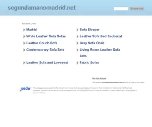 Segundamanomadrid.net(SEGUNDA MANO MADRID) Screenshot