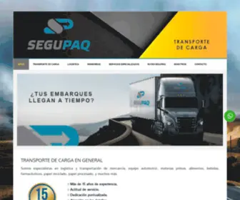 Segupaq.com(TRANSPORTE DE CARGA EN GENERAL) Screenshot