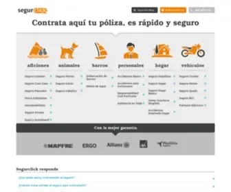 Segurclick.com(Seguros de hogar) Screenshot