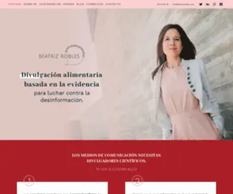 Seguridadalimentariaconbeatriz.com(Beatriz Robles) Screenshot