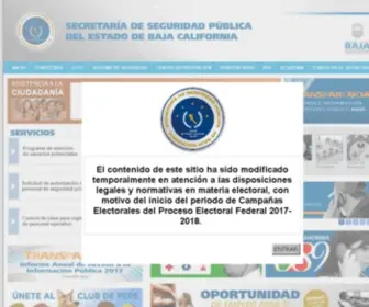Seguridadbc.gob.mx(SECRETARíA) Screenshot