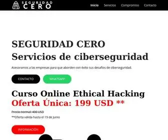 Seguridadcero.com.pe(SEGURIDAD CERO) Screenshot