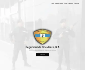 Seguridaddeoccidente.com.gt(Seguridad de Occidente) Screenshot