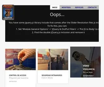 Seguridadfrancocobra.com(Empresa de seguridad Privada) Screenshot