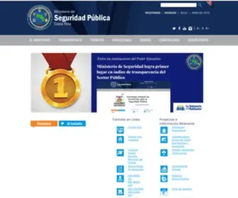 Seguridadpublica.go.cr(Ministerio de Seguridad Pública) Screenshot
