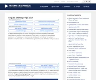 Segurodesemprego2017.com.br(SEGURO DESEMPREGO 2019 → Regras e Valor →) Screenshot