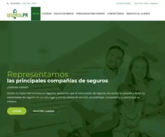 Seguros.pr(Seguros en Puerto Rico .com) Screenshot