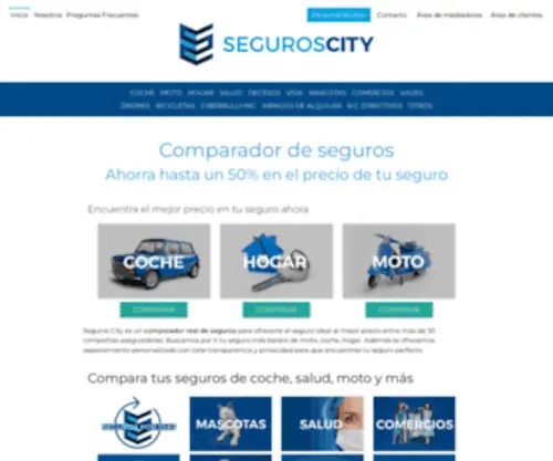 Seguroscity.com(Comparador de Seguros online) Screenshot